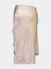 Gold Drapé Pression Slit Skirt sold by Fashion Clinic