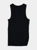 Black Tank Top with Waist Piercing Detail sold by Fashion Clinic