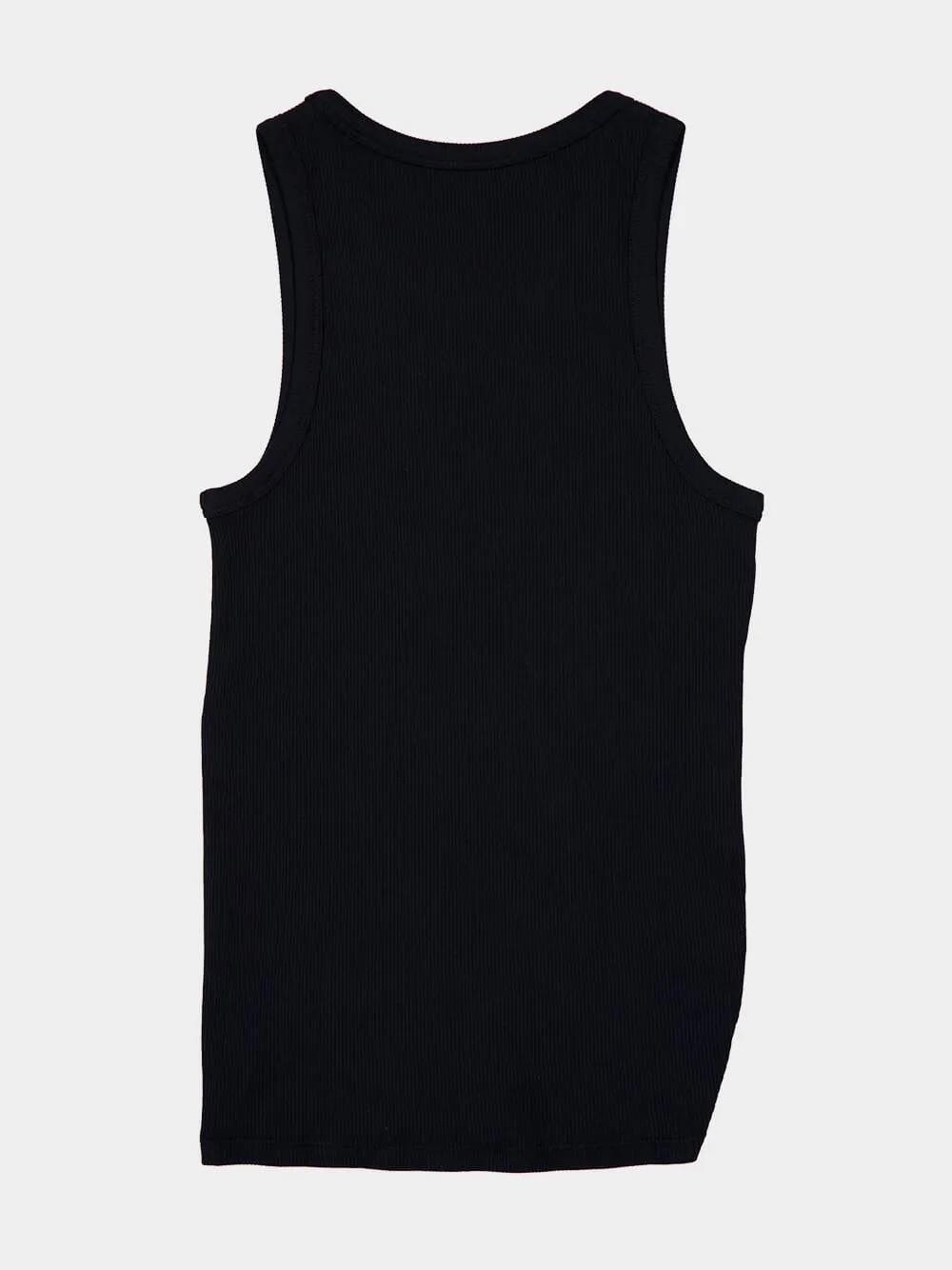 Black Tank Top with Waist Piercing Detail sold by Fashion Clinic product image thumbnail 5