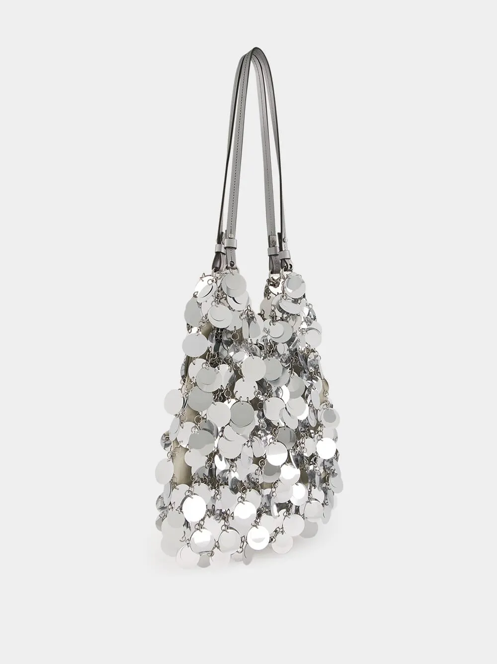 Large Silver Sparkle Disc Bag sold by Fashion Clinic product image thumbnail 3