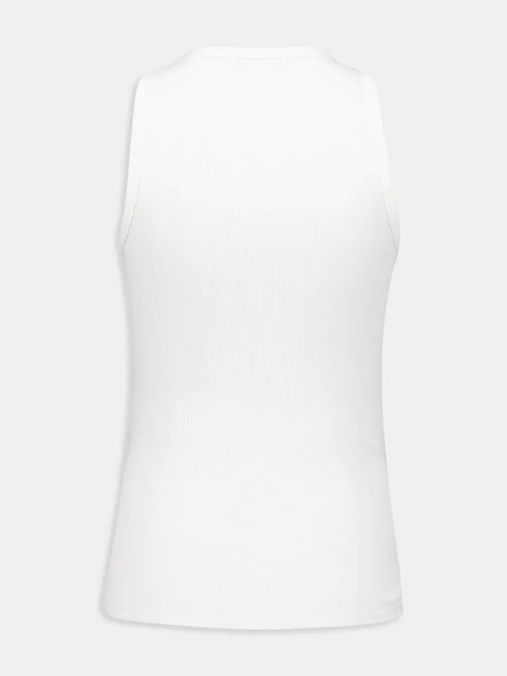White Tank Top with Waist Piercing Detail sold by Fashion Clinic product image thumbnail 4