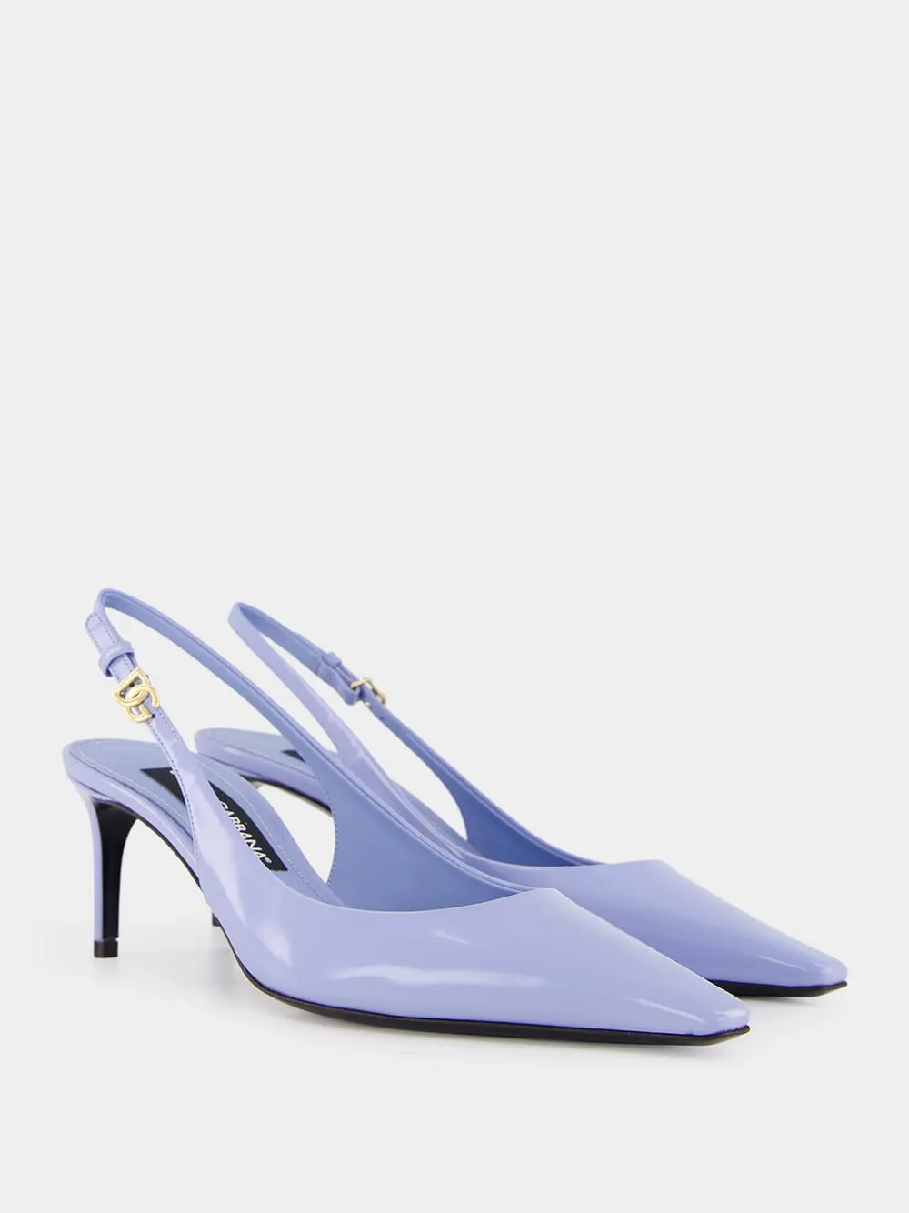 Blue Polished Calfskin Slingbacks sold by Fashion Clinic product image thumbnail 3
