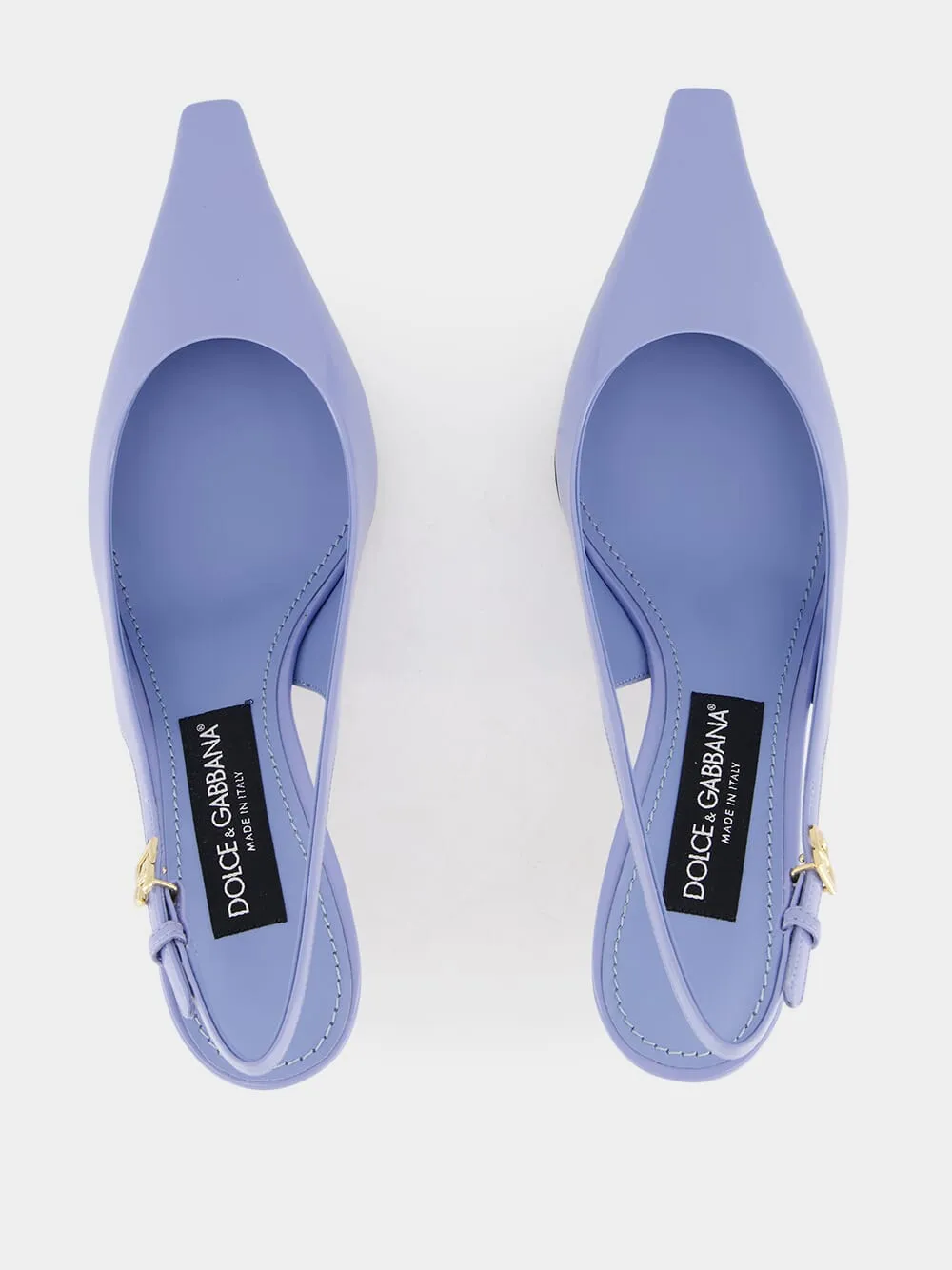 Blue Polished Calfskin Slingbacks sold by Fashion Clinic product image thumbnail 4