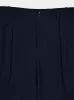 Navy Pleat-Detail Cotton Chinos sold by Fashion Clinic
