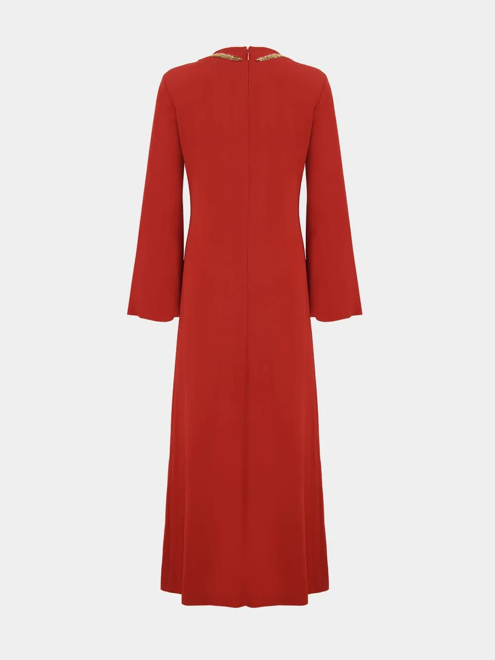 Enoki Burnt Henna Midi Dress sold by Fashion Clinic product image thumbnail 5