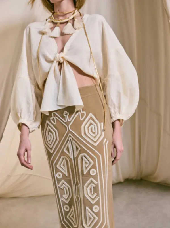 Dreat Dreams Linen Top sold by Fashion Clinic