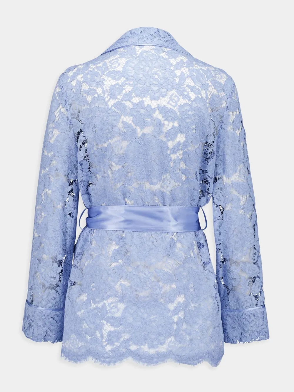 Floral Cordonetto Lace Pajama Shirt sold by Fashion Clinic product image thumbnail 3