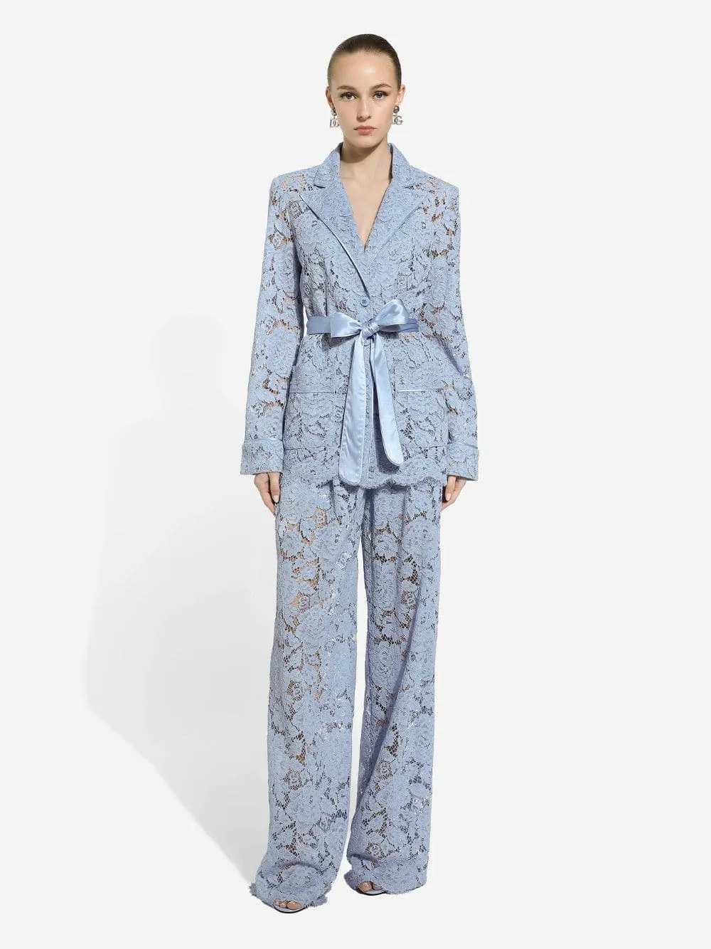 Floral Cordonetto Lace Pajama Shirt sold by Fashion Clinic product image thumbnail 2