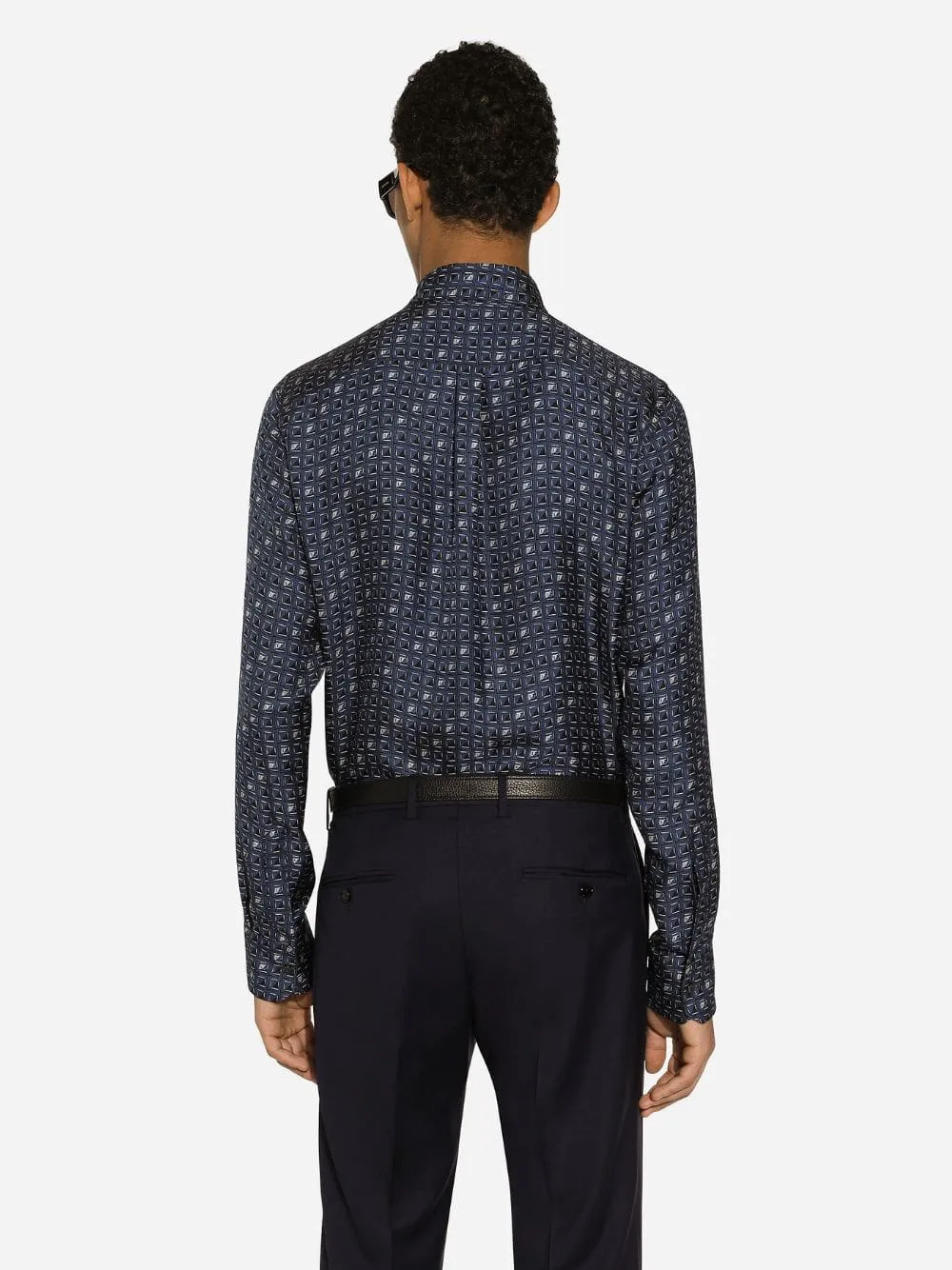 Tie-Print Silk Twill Shirt sold by Fashion Clinic product image thumbnail 4