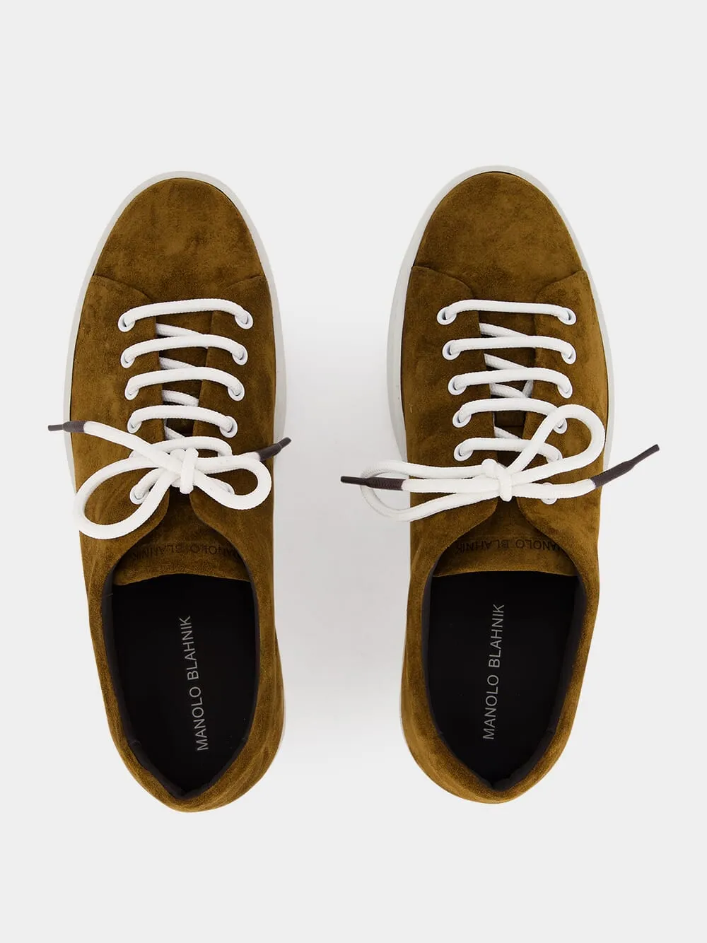 Semanado Brown Suede Low Cut Sneakers sold by Fashion Clinic product image thumbnail 4
