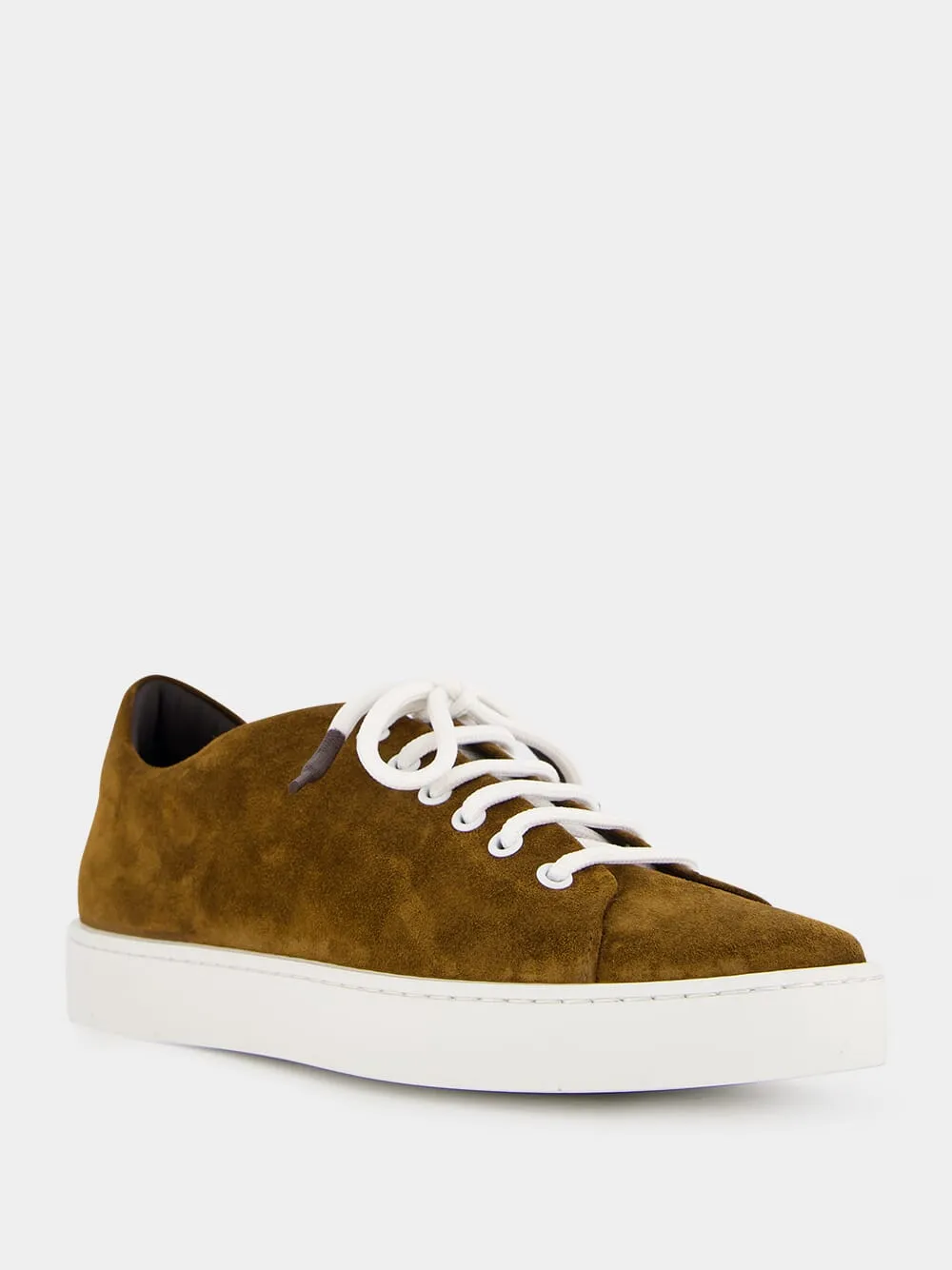Semanado Brown Suede Low Cut Sneakers sold by Fashion Clinic product image thumbnail 2