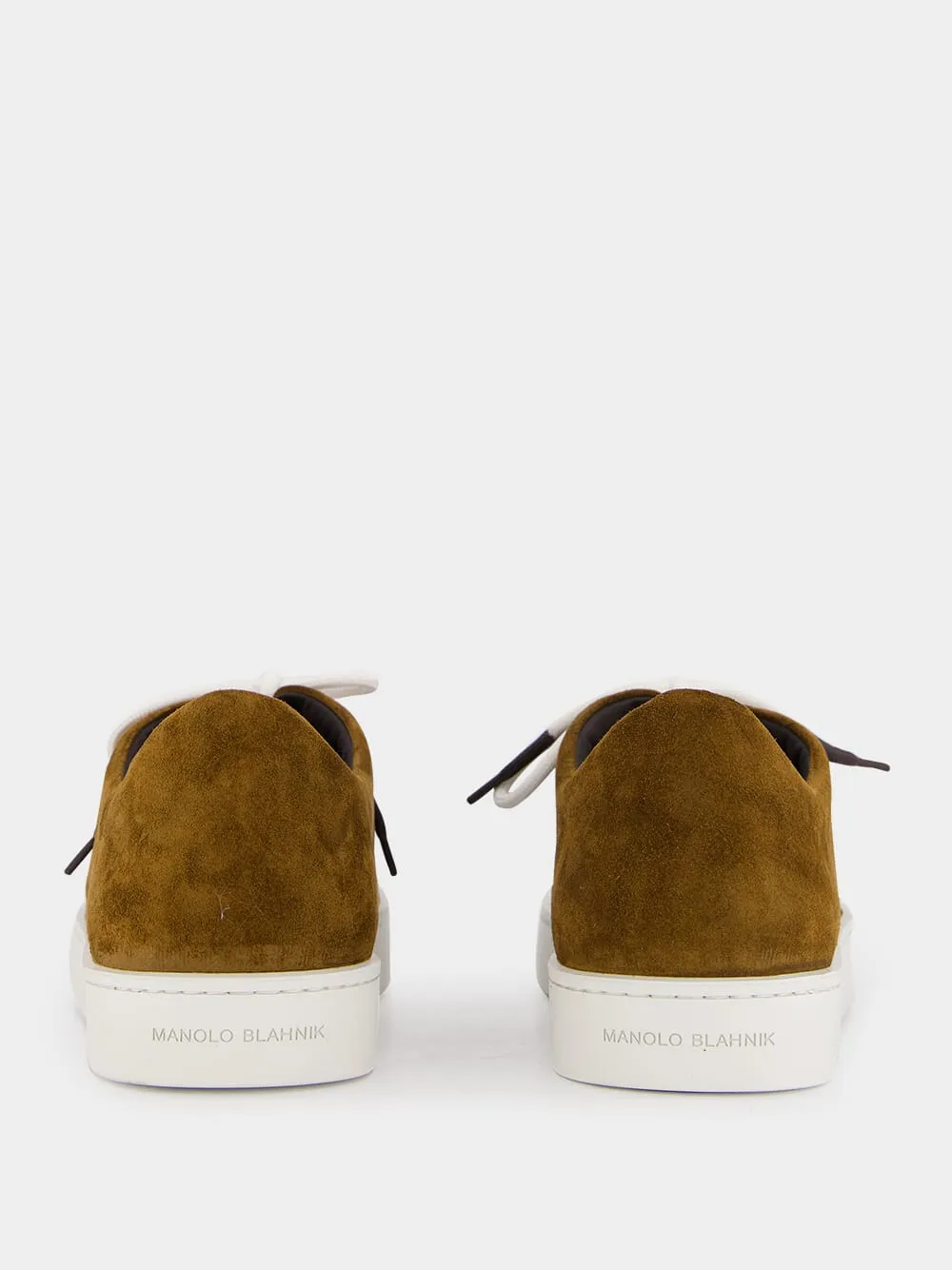 Semanado Brown Suede Low Cut Sneakers sold by Fashion Clinic product image thumbnail 5
