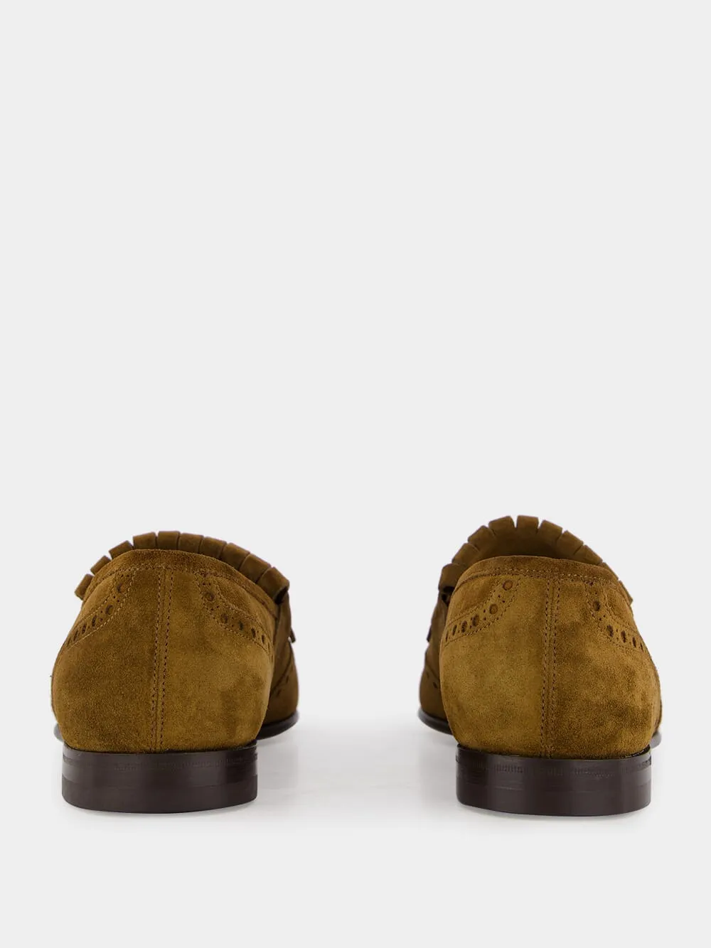 Brown Suede Kiltie Loafers sold by Fashion Clinic product image thumbnail 4