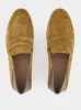 Brown Suede Penny Loafers sold by Fashion Clinic