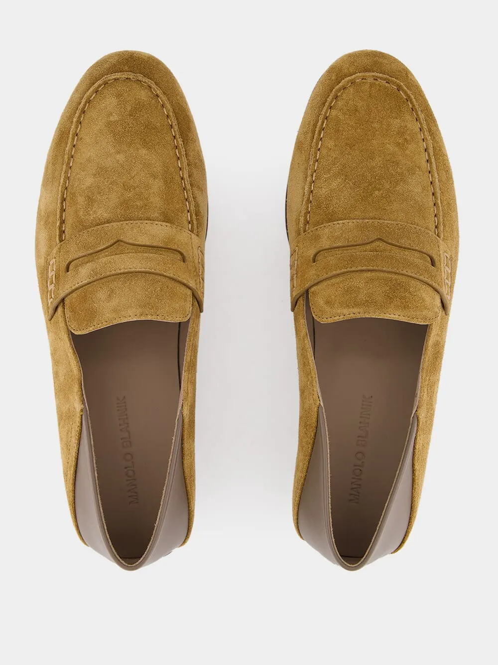 Brown Suede Penny Loafers sold by Fashion Clinic product image thumbnail 4