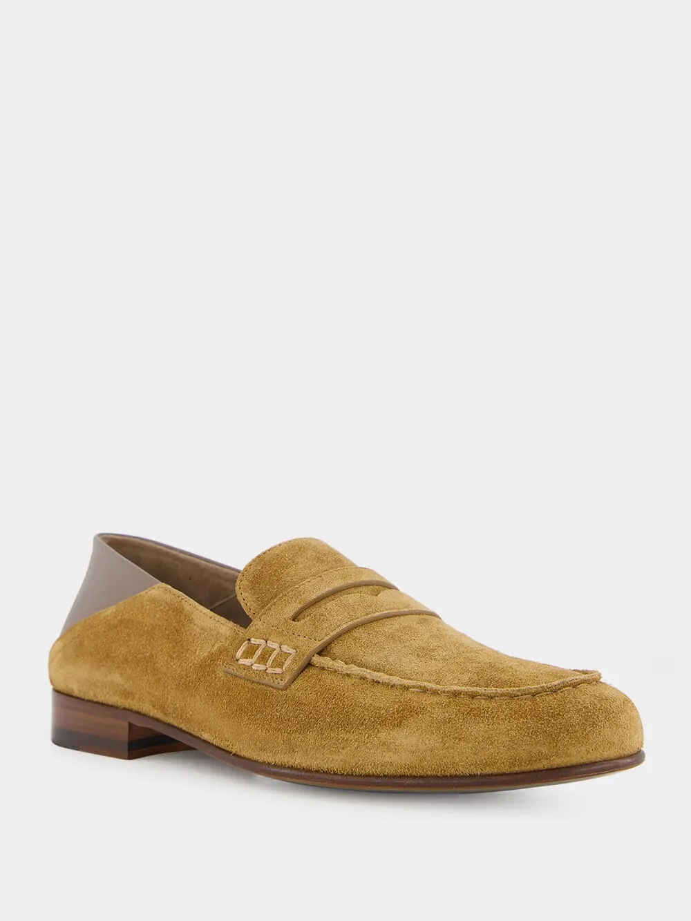 Brown Suede Penny Loafers sold by Fashion Clinic product image thumbnail 2