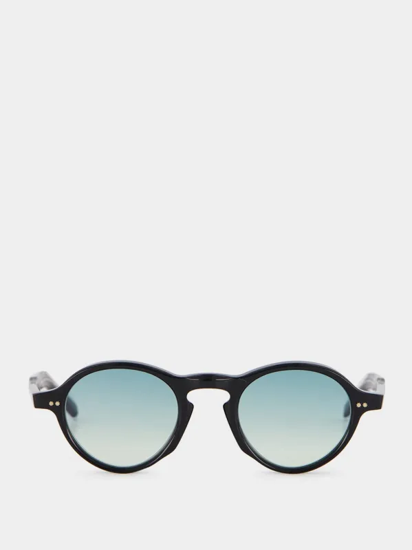 Black GR08 Round Sunglasses sold by Fashion Clinic