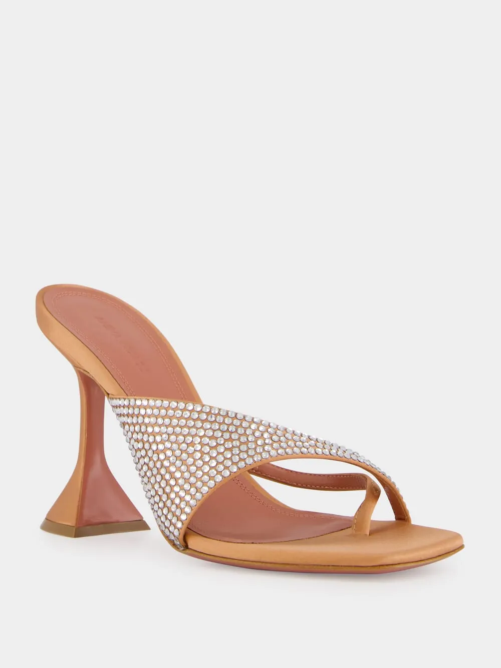 Shiona Latte Satin Slipper with Crystals sold by Fashion Clinic product image thumbnail 2