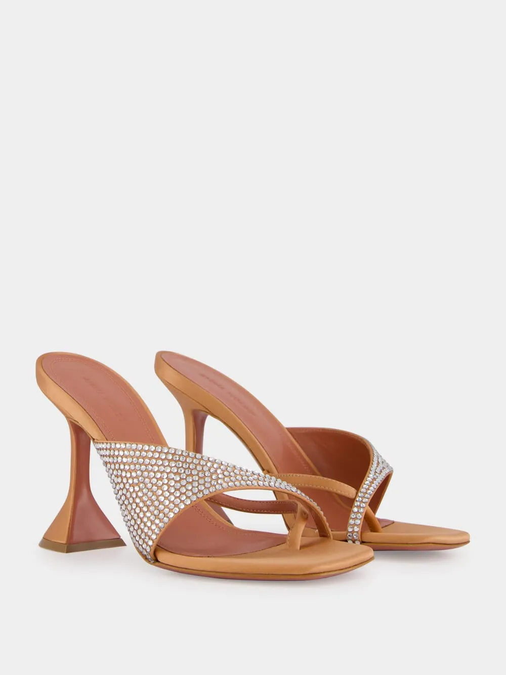 Shiona Latte Satin Slipper with Crystals sold by Fashion Clinic product image thumbnail 3