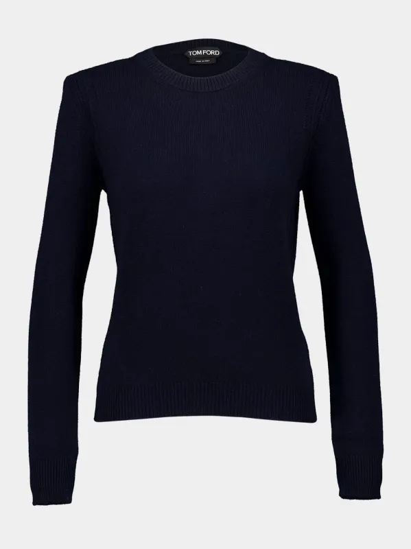 Ink Cashmere Crew Neck Sweater sold by Fashion Clinic
