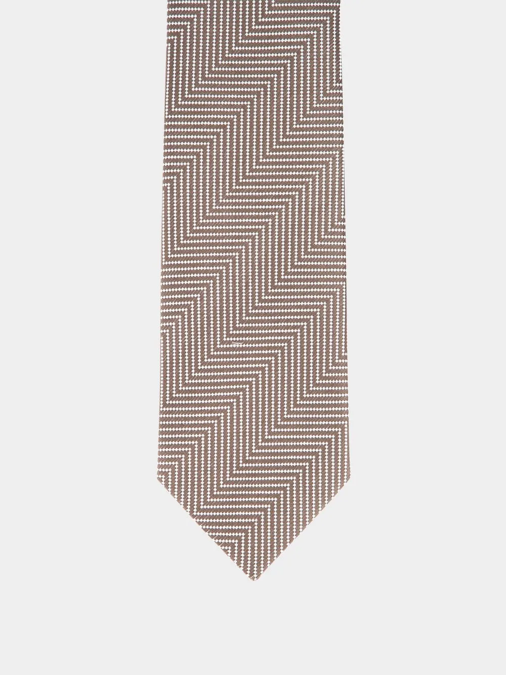 Brown Mulberry Silk Tie sold by Fashion Clinic product image thumbnail 3
