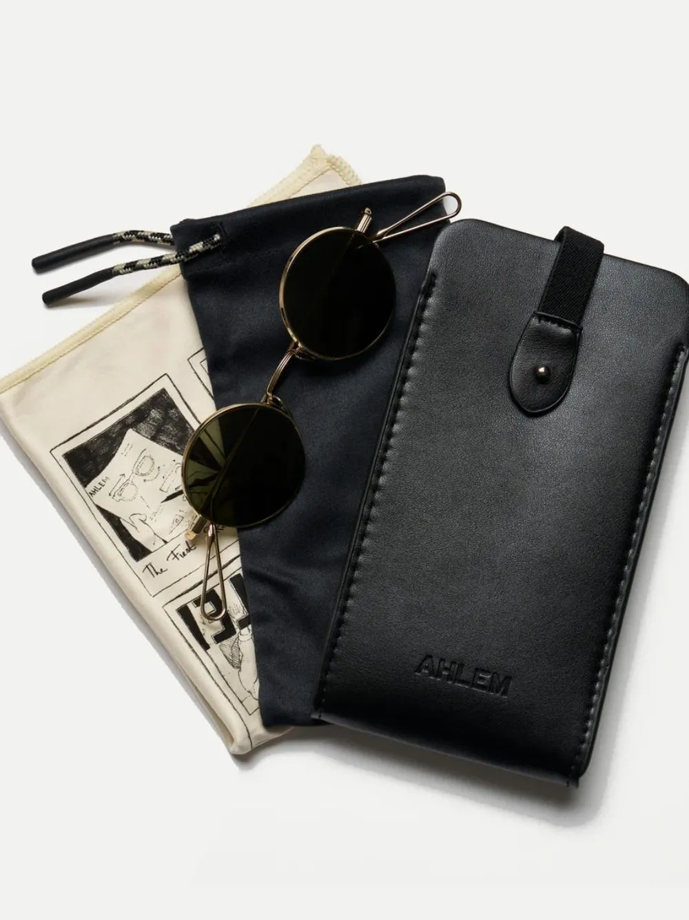 Khaki Lépine Round Sunglasses sold by Fashion Clinic product image thumbnail 2