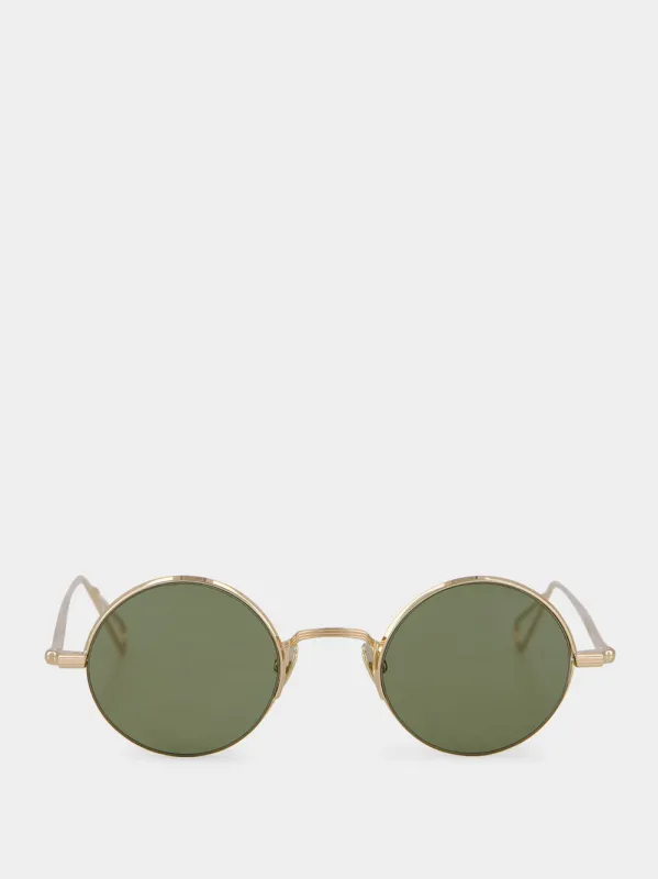 Khaki Lépine Round Sunglasses sold by Fashion Clinic