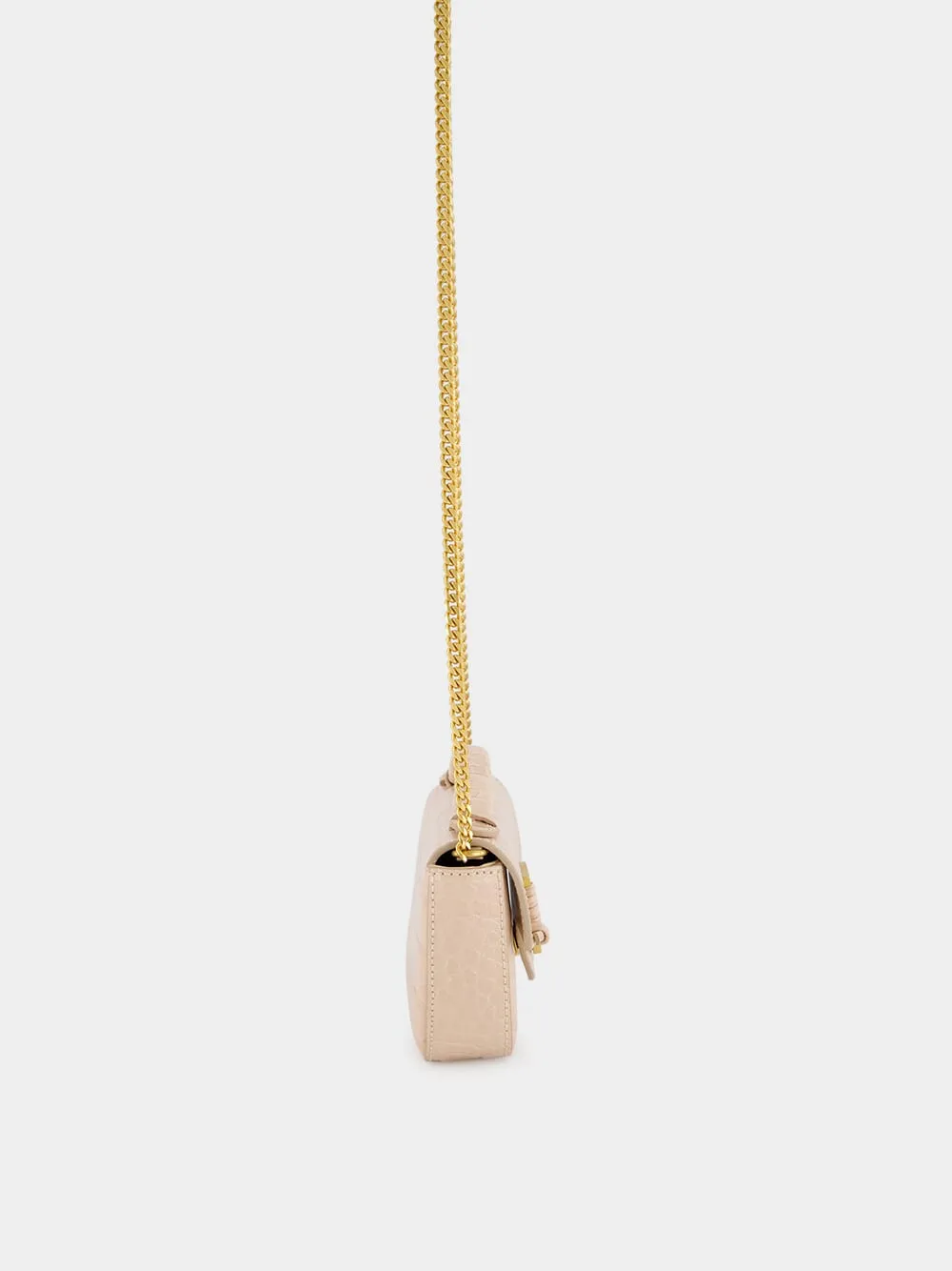 Beige B-Buzz 17 Mini Bag in Crocodile-Embossed Calfskin sold by Fashion Clinic product image thumbnail 4
