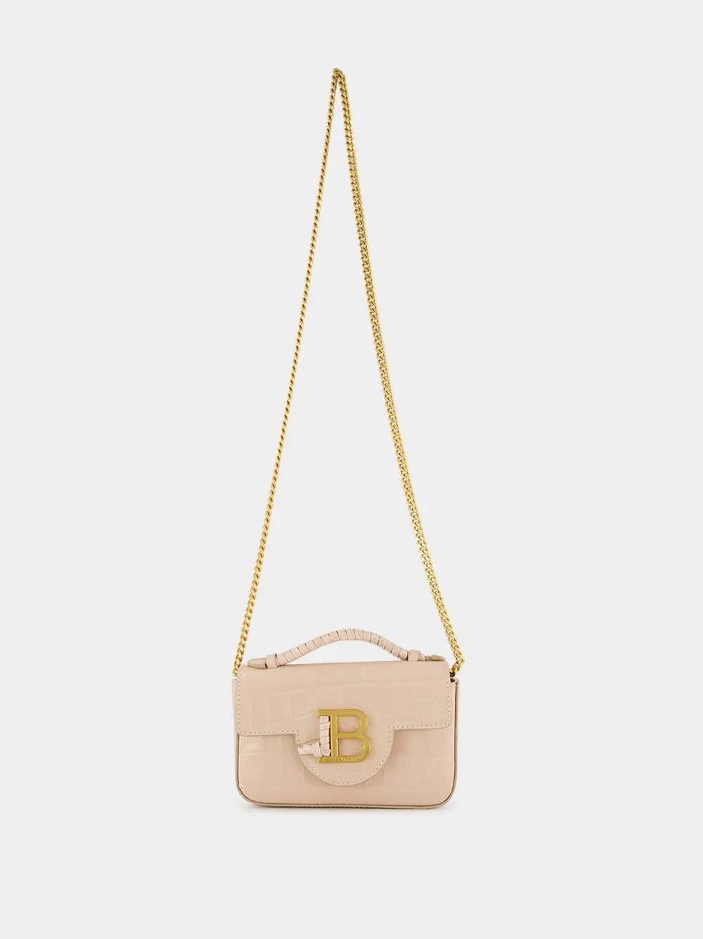 Beige B-Buzz 17 Mini Bag in Crocodile-Embossed Calfskin sold by Fashion Clinic product image thumbnail 2