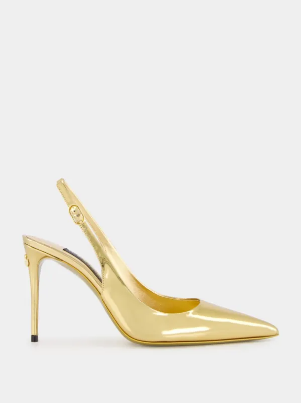 Lollo Calfskin Slingback Heels sold by Fashion Clinic