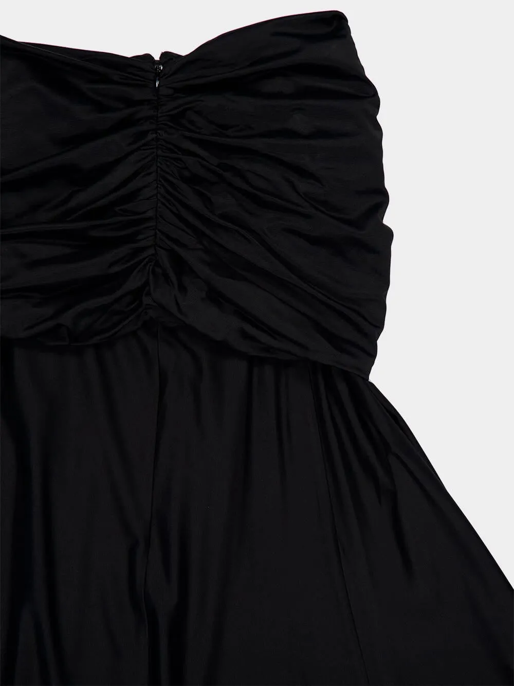 Black Draped Maxi Skirt sold by Fashion Clinic product image thumbnail 4