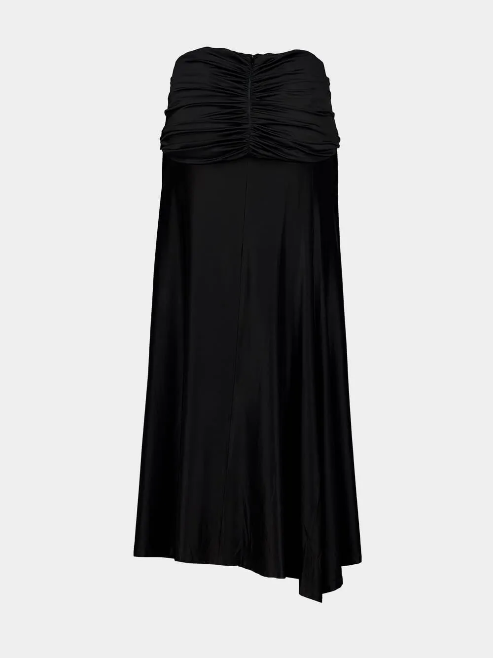 Black Draped Maxi Skirt sold by Fashion Clinic product image thumbnail 2