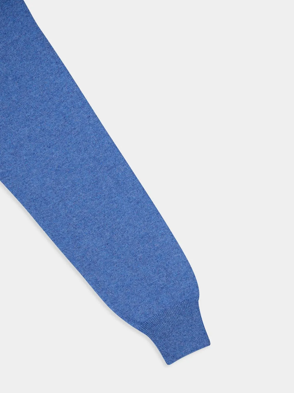 Denim Blue Cashmere Crewneck Sweater sold by Fashion Clinic product image thumbnail 4