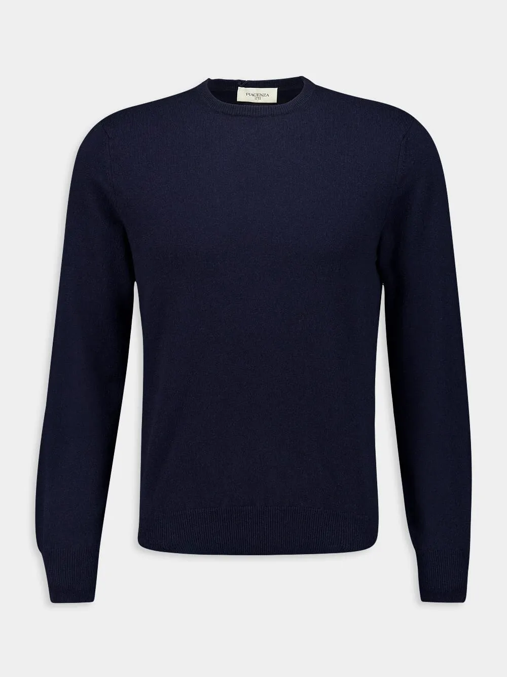 Blue Cashmere Crewneck Sweater sold by Fashion Clinic