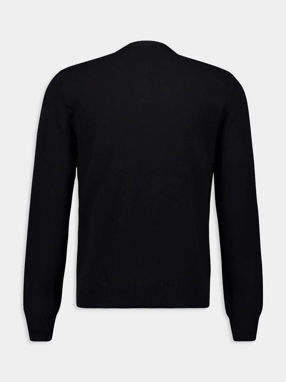 Black Cashmere Crewneck Sweater sold by Fashion Clinic product image thumbnail 2