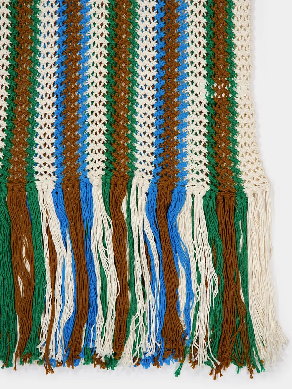 Striped Crochet Midi Dress sold by Fashion Clinic product image thumbnail 4