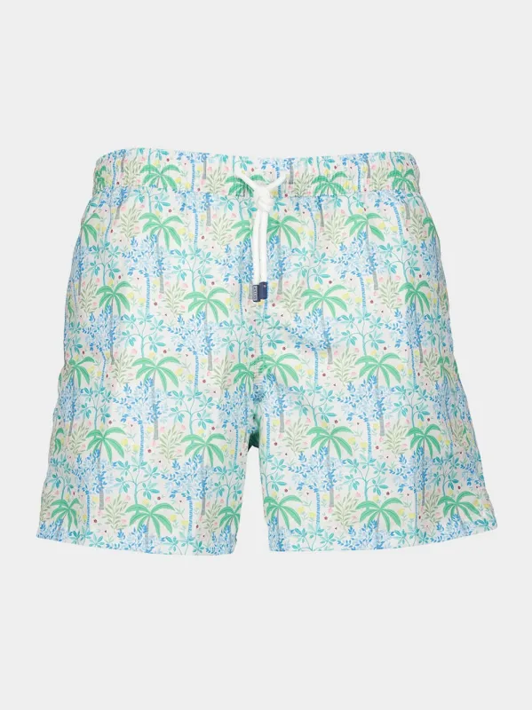 Palm Tree Print Swim Shorts sold by Fashion Clinic