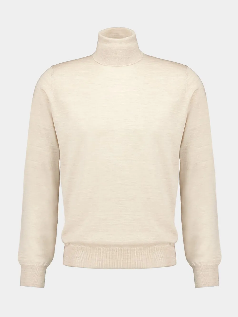 Camel Brown Turtleneck Sweater sold by Fashion Clinic