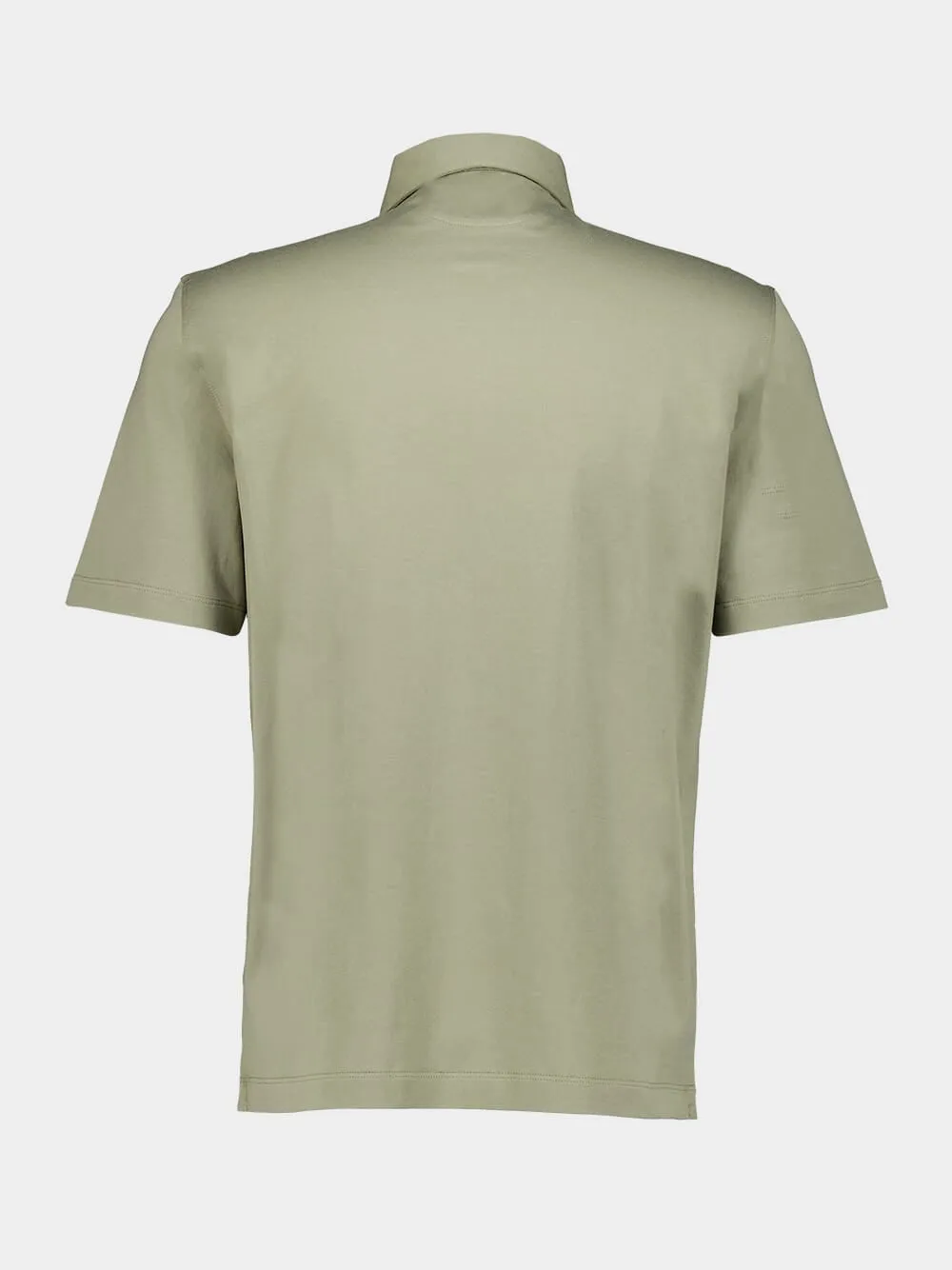 Olive Green Cotton Polo sold by Fashion Clinic product image thumbnail 2