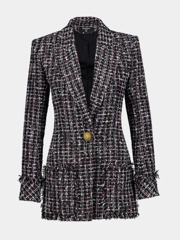 Single-Breasted Tweed Jacket sold by Fashion Clinic