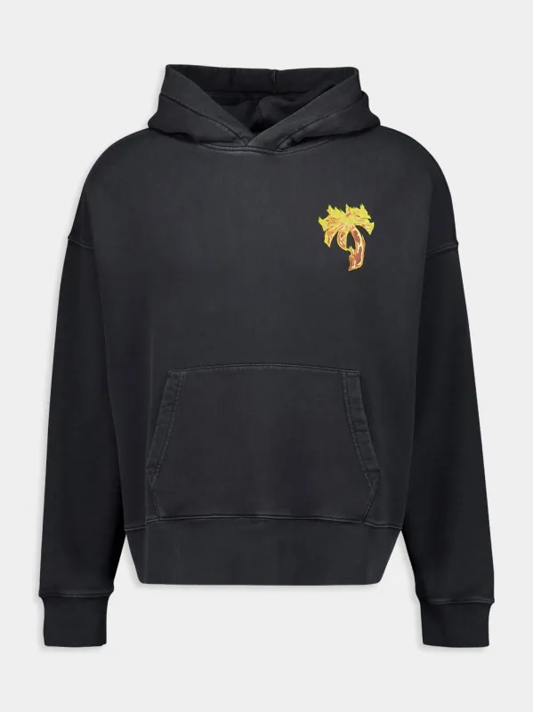 Burning Palm Hoodie made by Palm Angels