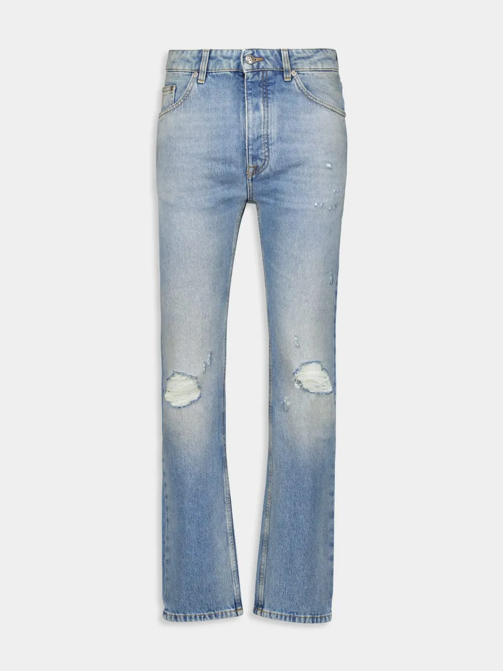 Distressed Monogram Jeans sold by Fashion Clinic