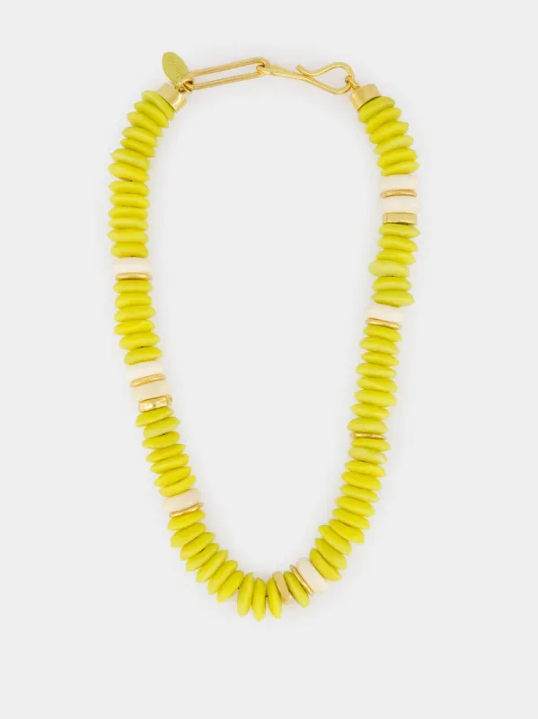 Eletric Neon Yellow Laguna Necklace sold by Fashion Clinic