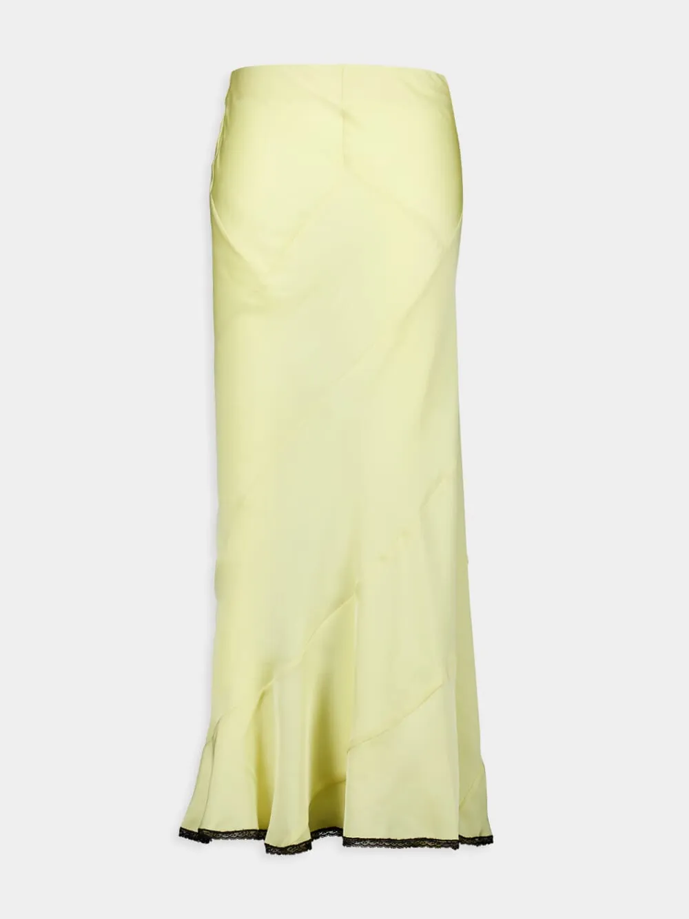 Light Yellow Maxi Skirt sold by Fashion Clinic