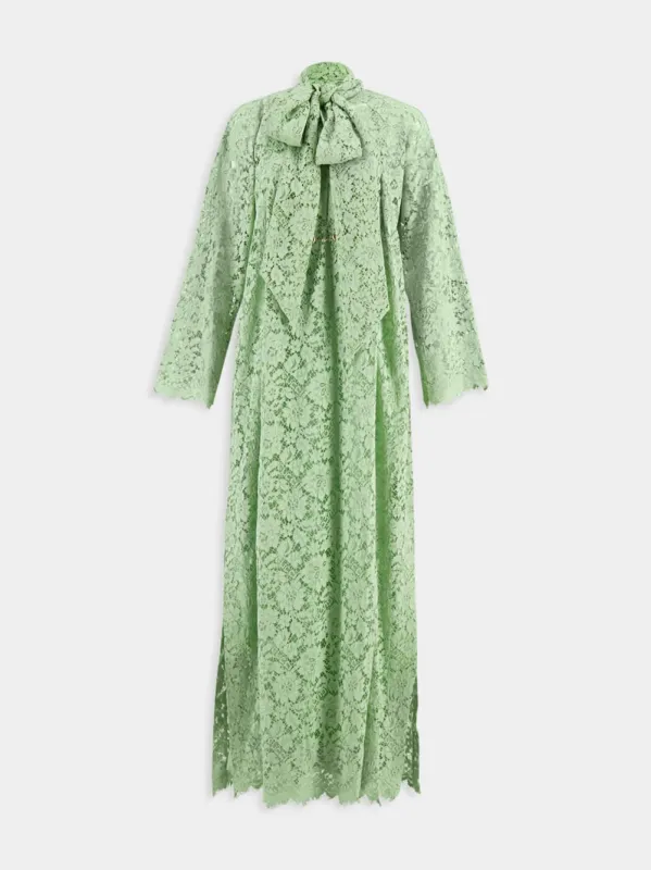 Green Lace Maxi Dress sold by Fashion Clinic