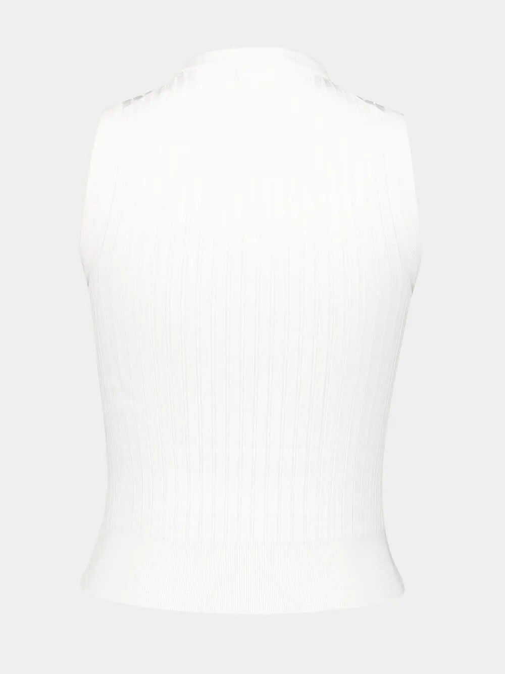Ribbed Stretch Viscose Vest Top sold by Fashion Clinic product image thumbnail 3