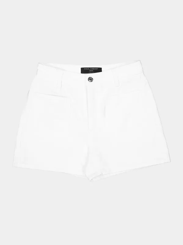 White Denim Shorts sold by Fashion Clinic