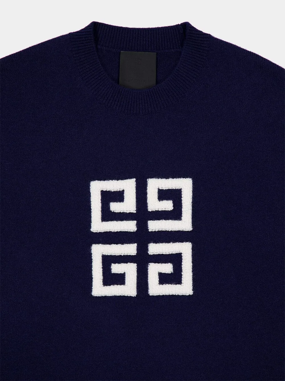 Navy 4G Cashmere Sweater sold by Fashion Clinic product image thumbnail 5