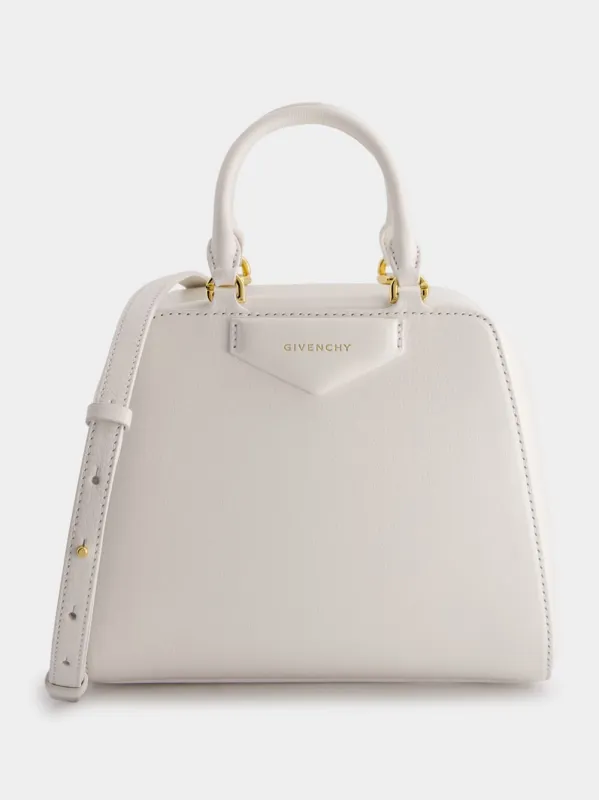Ivory Mini Antigona Cube Bag made by Givenchy