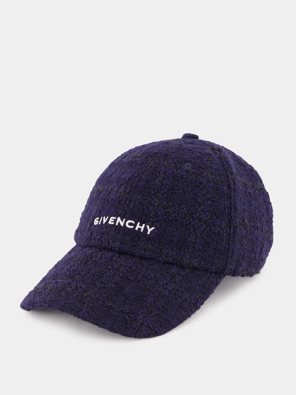 Dark Blue Tweed Givenchy Cap sold by Fashion Clinic
